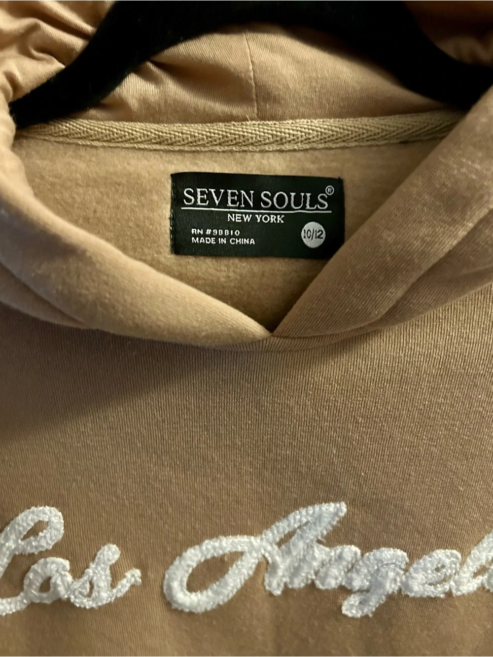 Seven Souls Los Angeles Khaki Hoodie – Size 10/12 – NWT